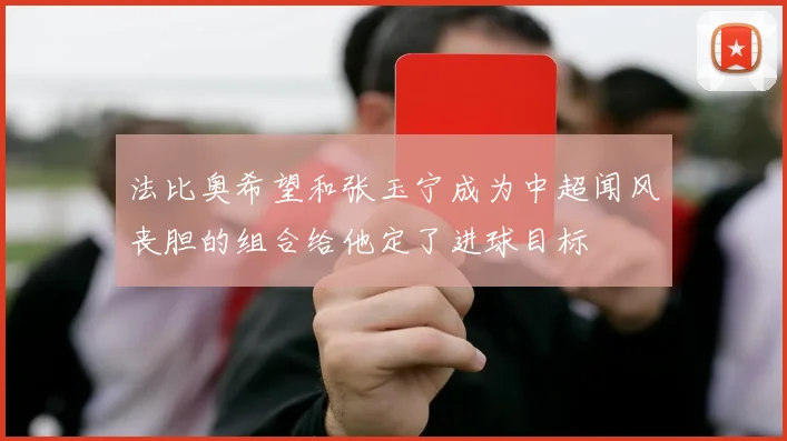 法比奥希望和张玉宁成为中超闻风丧胆的组合给他定了进球目标